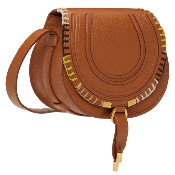 BRAND NEW CHLOE MARCIE CROSSBODY TAN LEATHER BAG PURSE - Picture 1 of 14